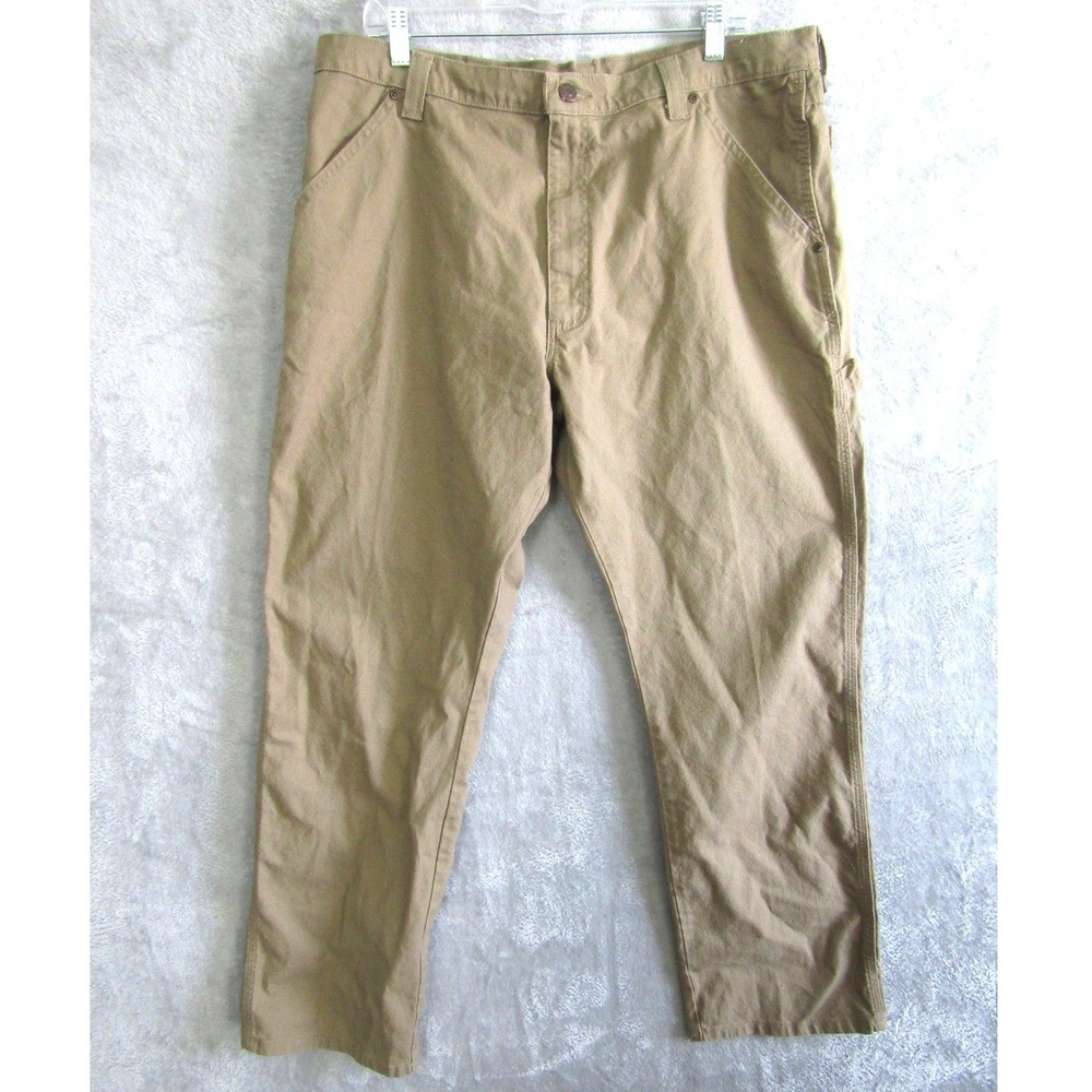 Wrangler Mens‎ Tan Carpenter Pants 40x32 Cotton Elastane Work Utility